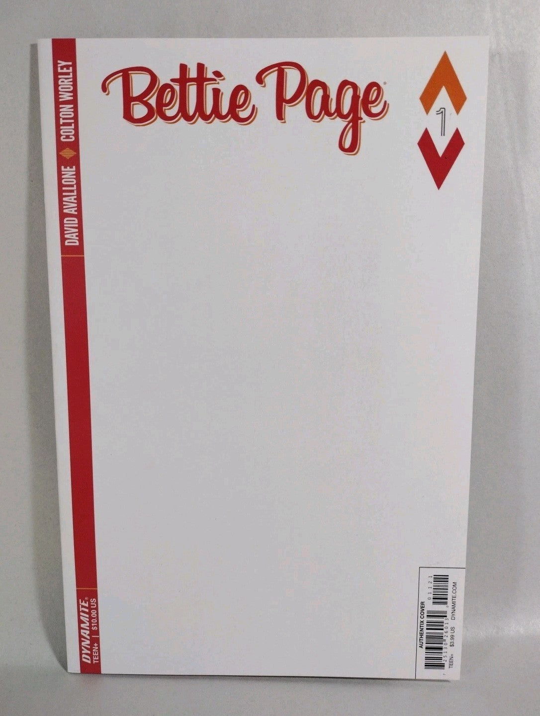 Bettie Page #1 (2017) Dynamite Blank Sketch Cover Variant Comic New NM