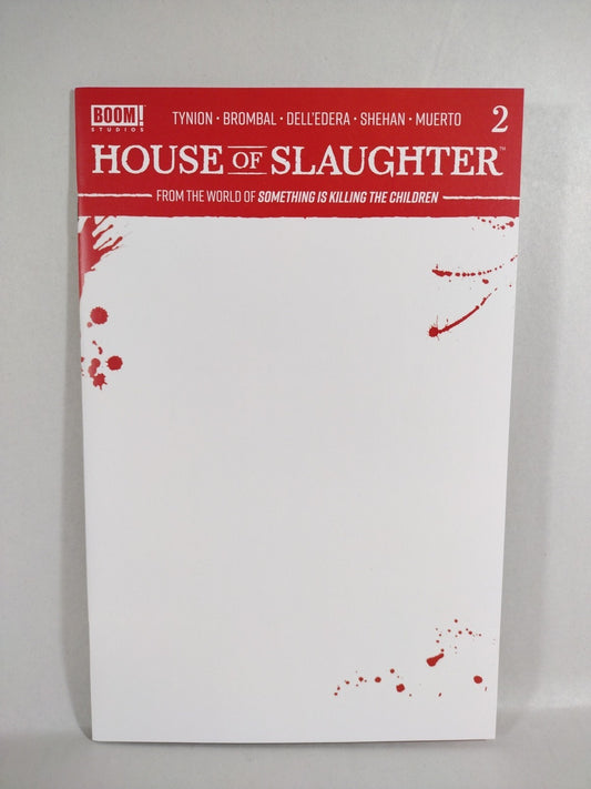 House Of Slaughter #2 (2021) Boom Bloody Sketch Blank Cover Variant Comic New NM