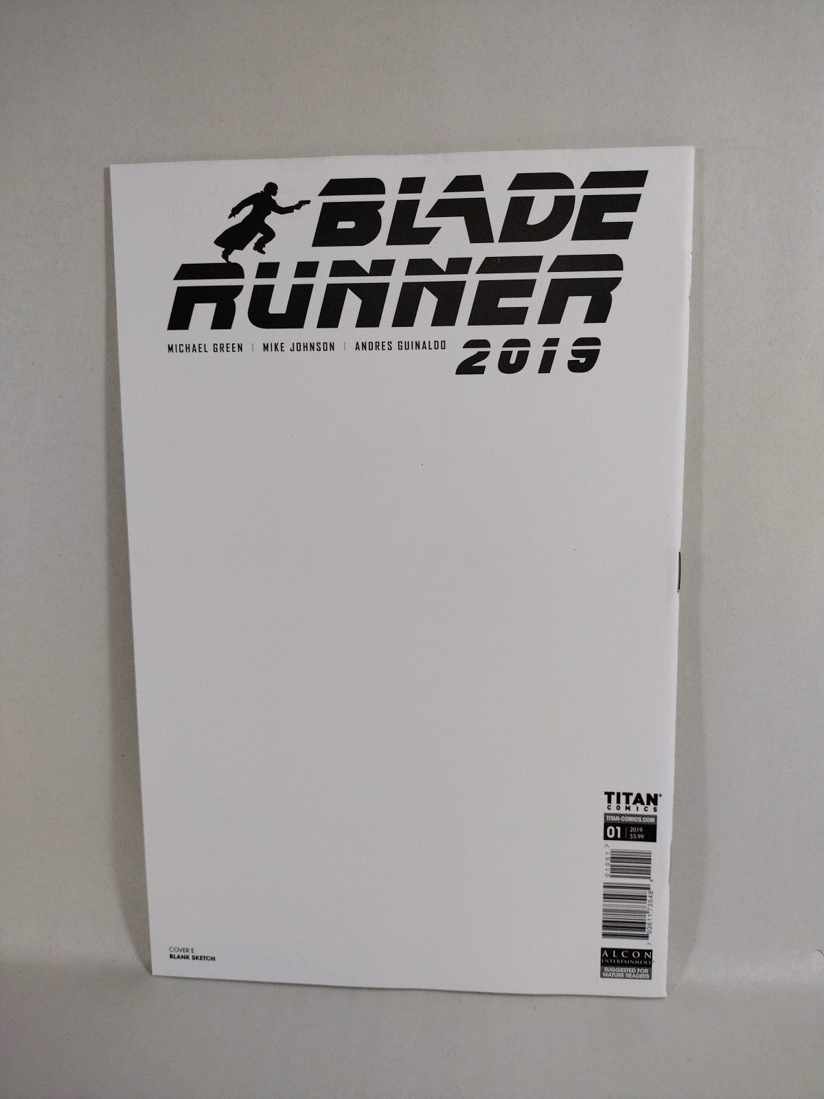 Blade Runner 2019 #1 (2019) Titan Comic Blank Sketch Variant Cover Comic New NM