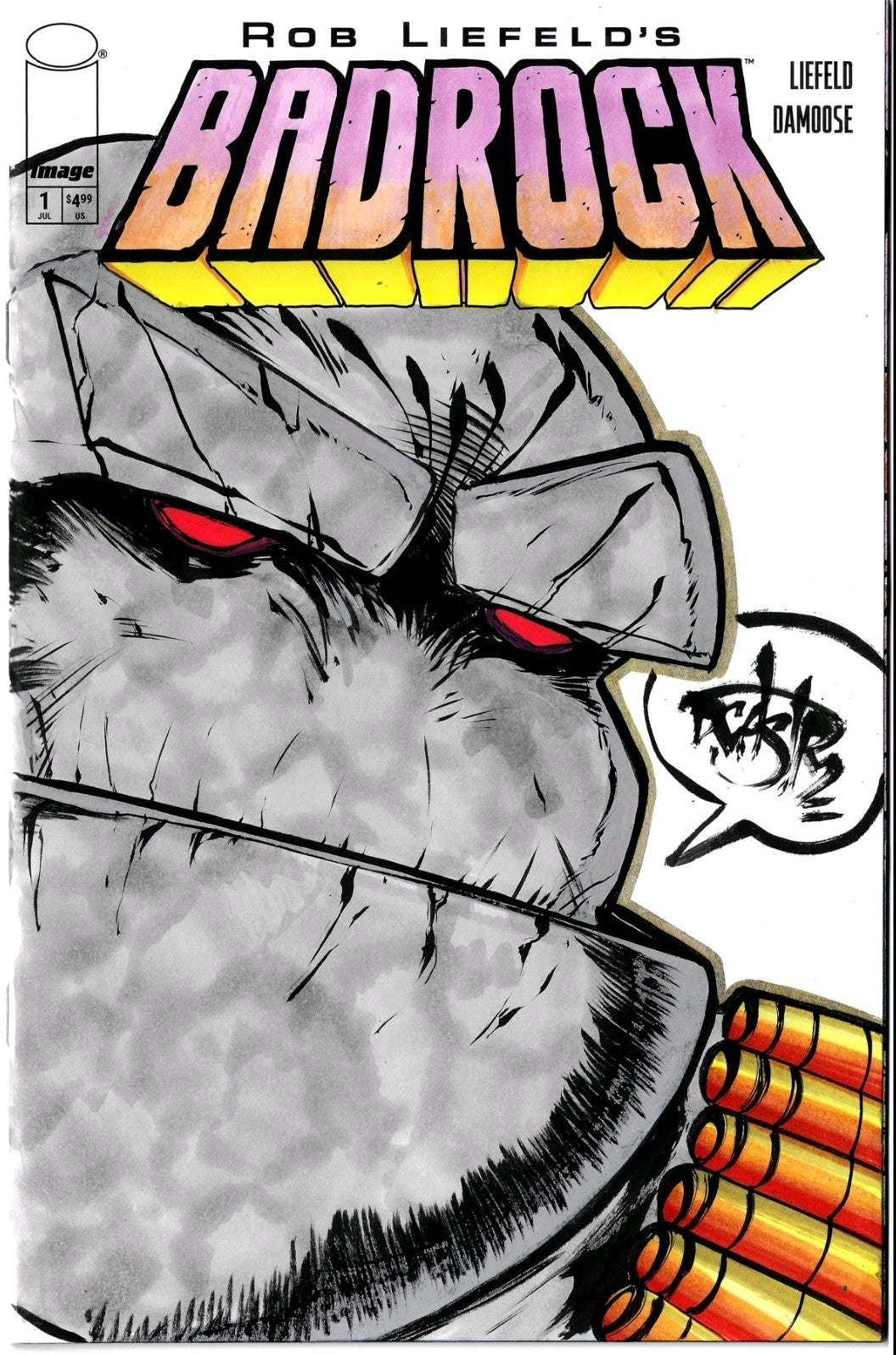 Badrock #1 (2026) Image Comic Sketch Variant W Original Dave Castr Art