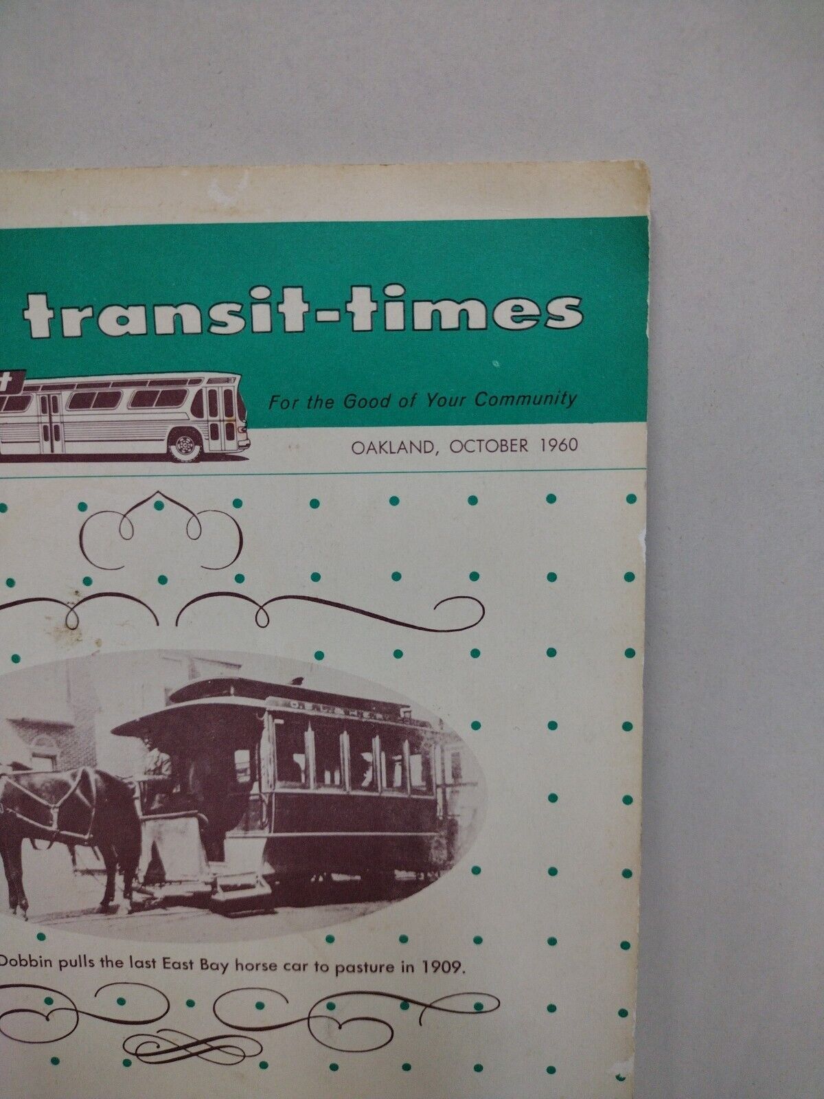 Transit Times (1960) Oakland California Public Transportation History Booklet