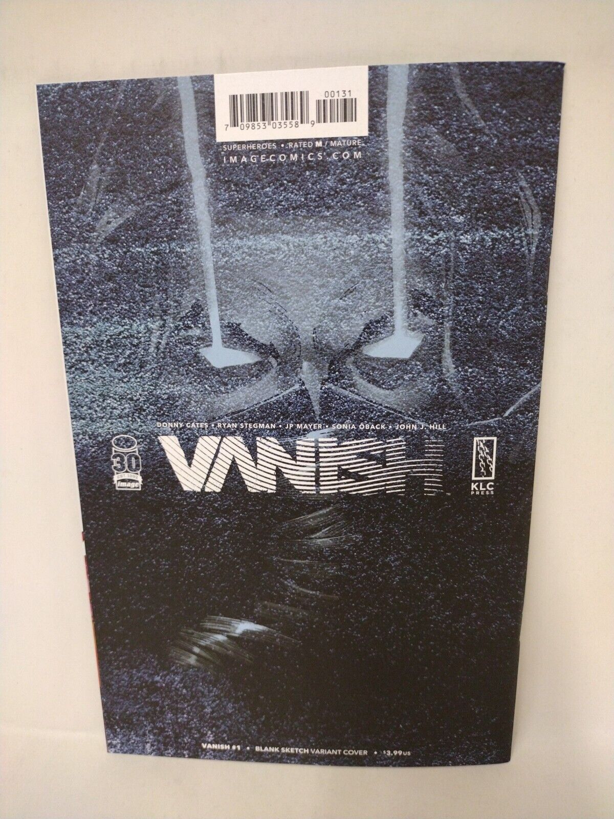 VANISH #1 (2022) Cates Stegman Image Comic Blank Cover w Original DCastr Art COA