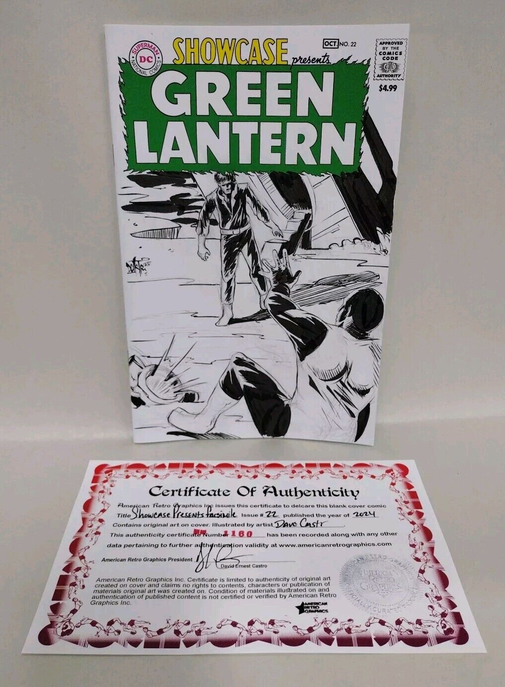 Showcase Presents Green Lantern 22 (2024) DC Comic Sketch Variant W Original Art