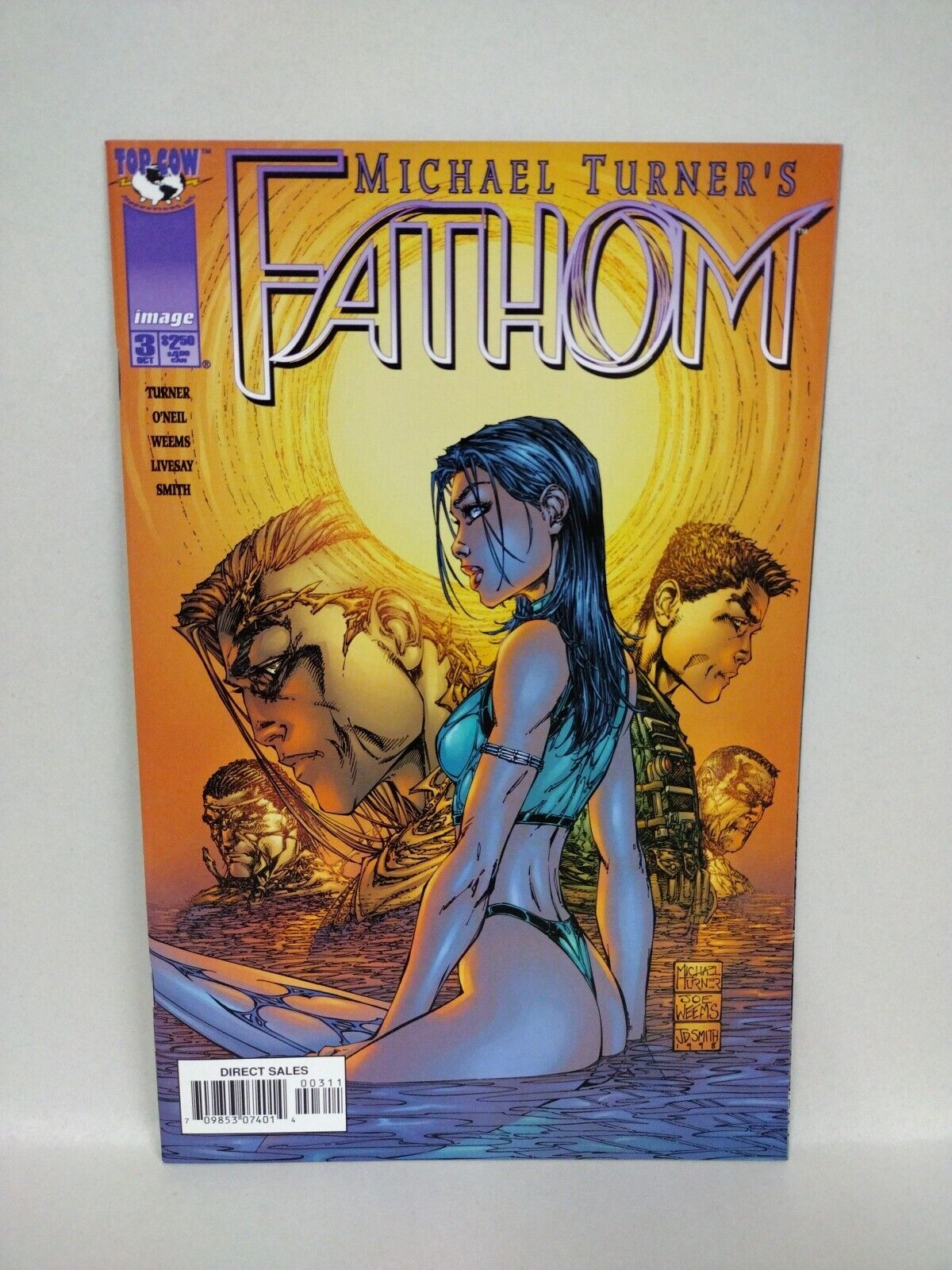 Michael Turner's Fathom (1999) Image Top Cow Comic Lot Set #1 2 3 Wizard 0 NM