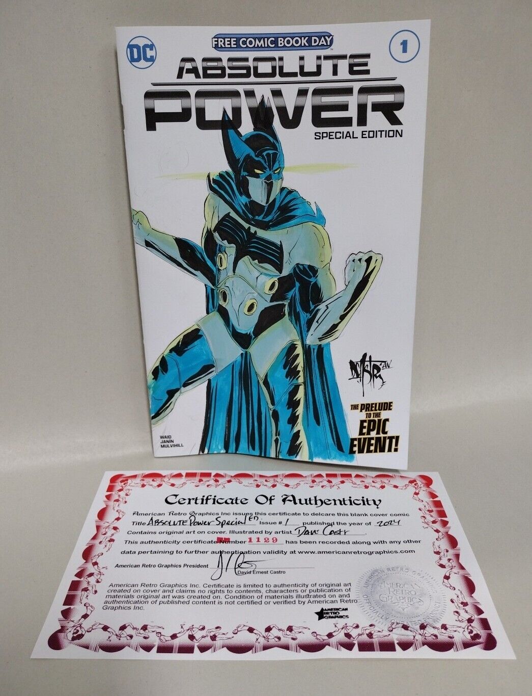 Absolute Power 1 (2024) DC Comic Sketch Var Cover W Original Failsafe DCastr Art