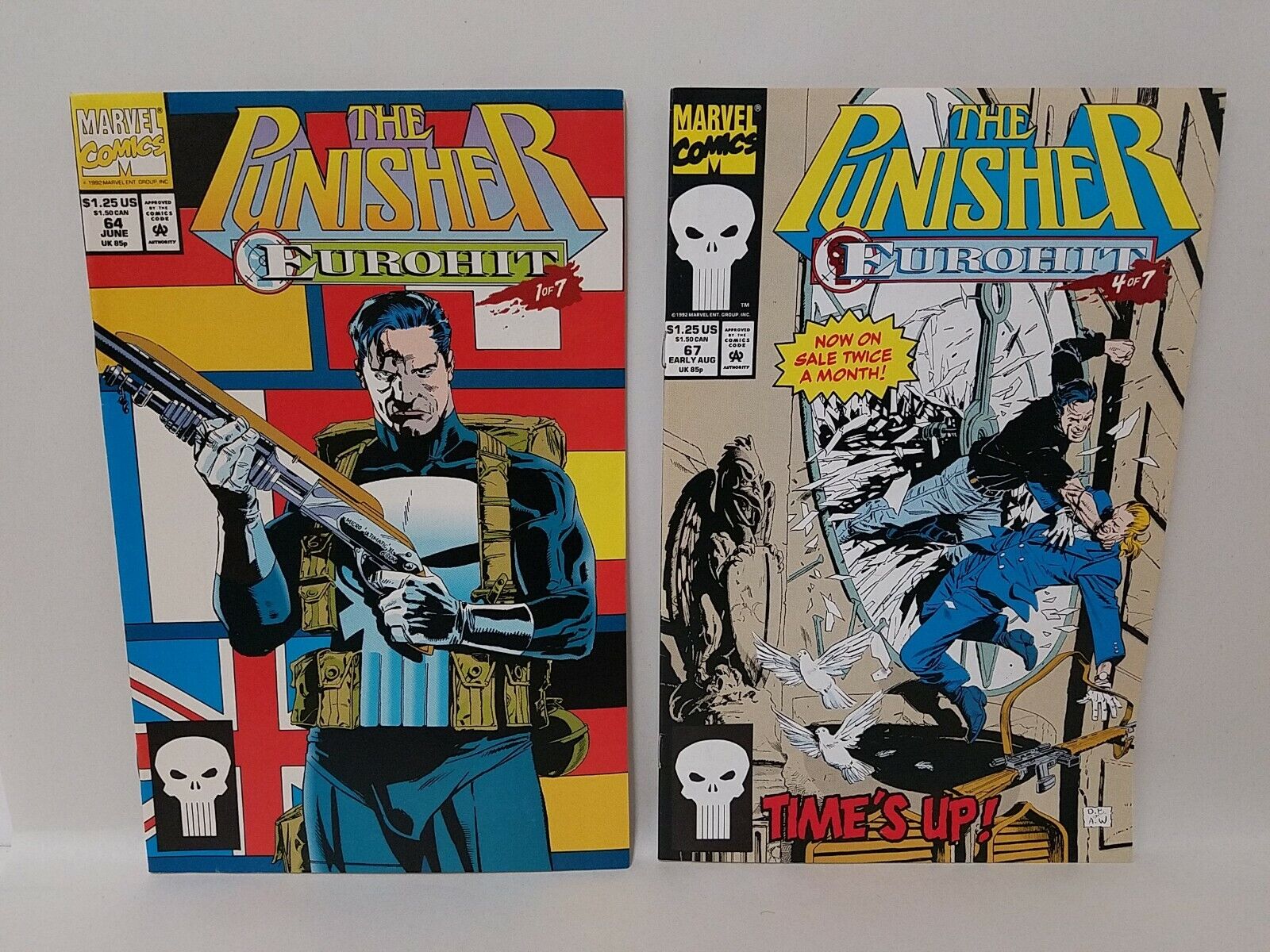 Punisher (1992) Marvel Comic Lot 64 67 68 69 70 71 Eurohit Abnett & Lanning