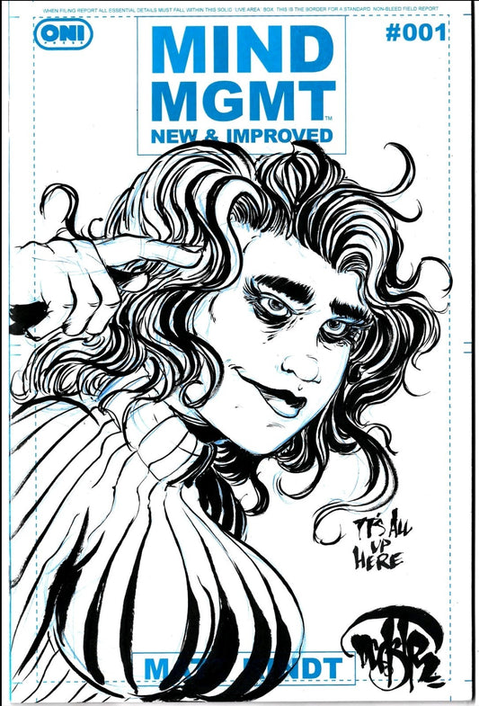 Mind MGMT New & Improved #1 (2026) Oni Sketch Cover W Original Dave Castr Art