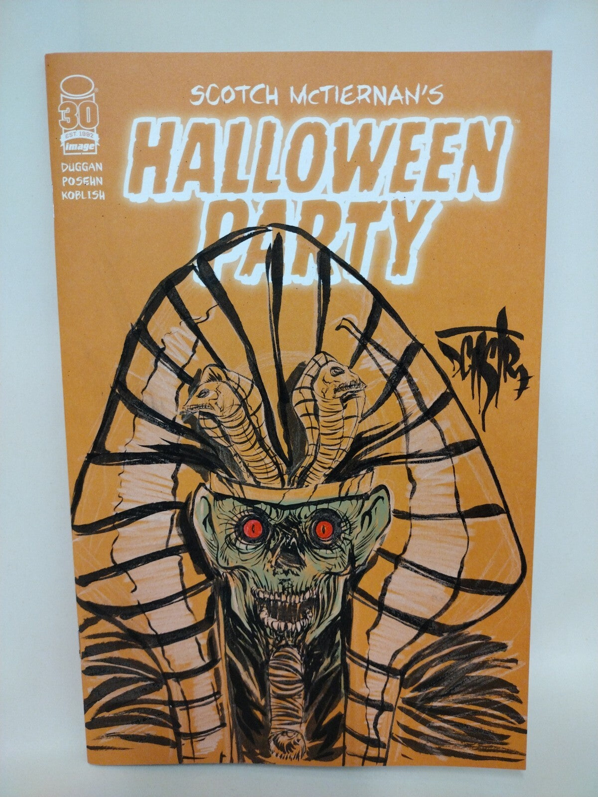 Scotch McTiernan Halloween Party #1 Image Sketch Cover Comic W Original Art