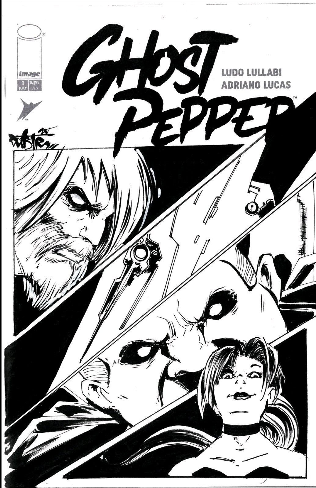 Ghost Pepper 1 (2025) Image Comic Sketch Cover Variant W Original Dave Castr Art
