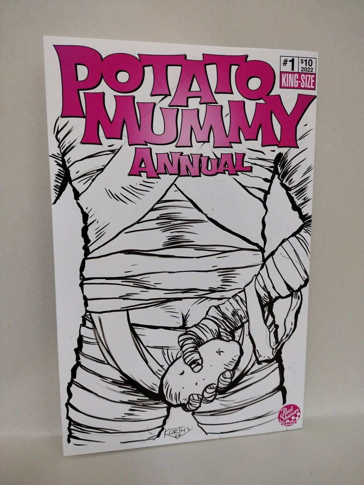 Potato Mummy Annual #1 (2022) Shurar Comic W Original Bob Kurthy Art