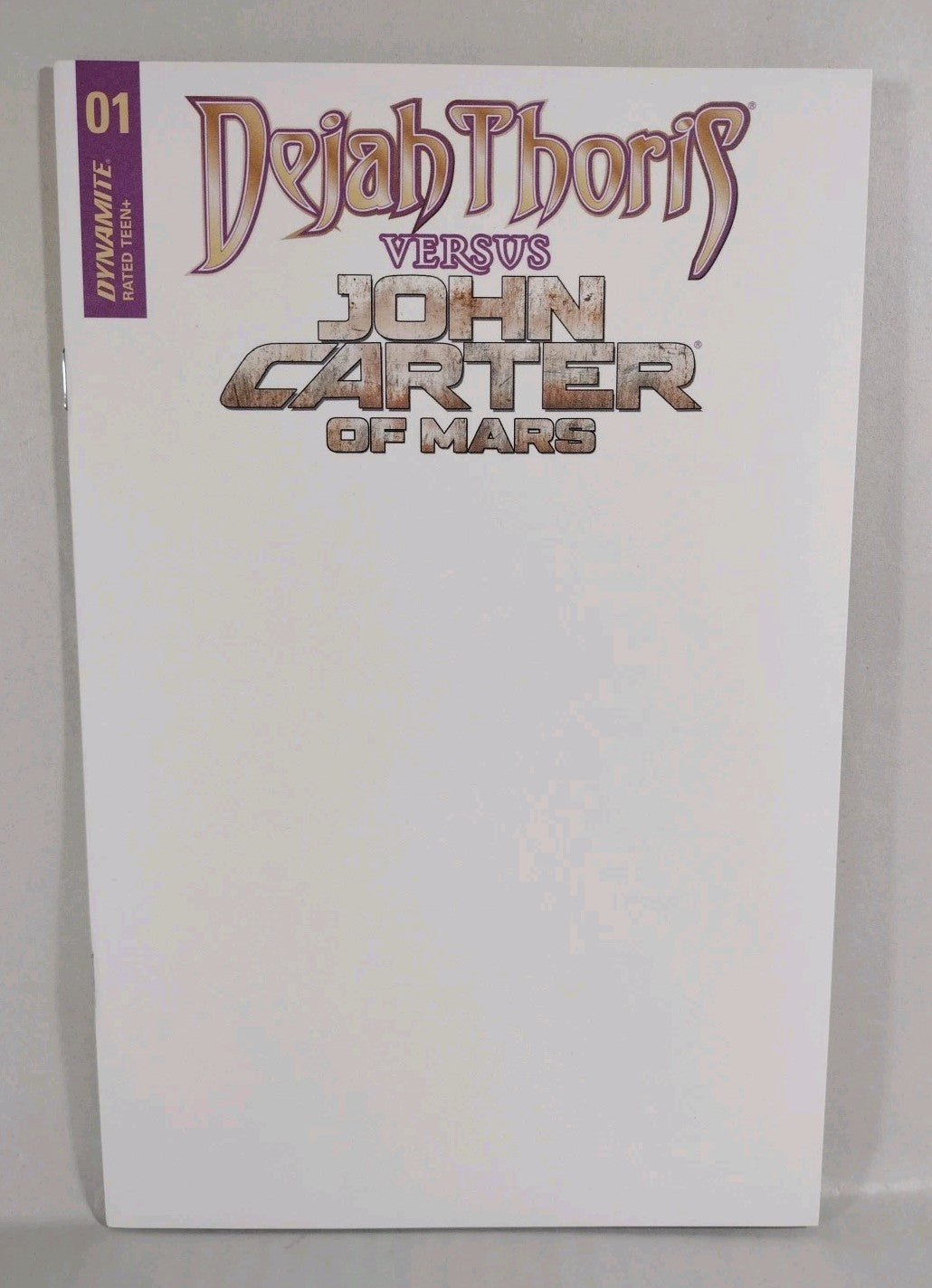 Dejah Thoris Vs John Carter of Mars 1 (2021) Dynamite Blank Sketch Cover Variant