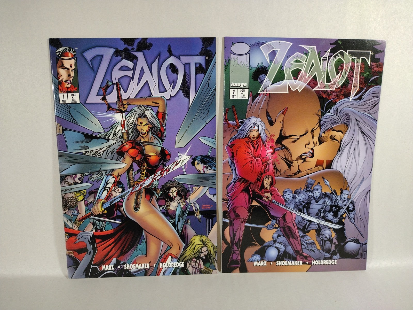 2 Complete 1995 Wildcats Solo Series Spartan: Warrior Spirit #1-4 Zealot #1-3