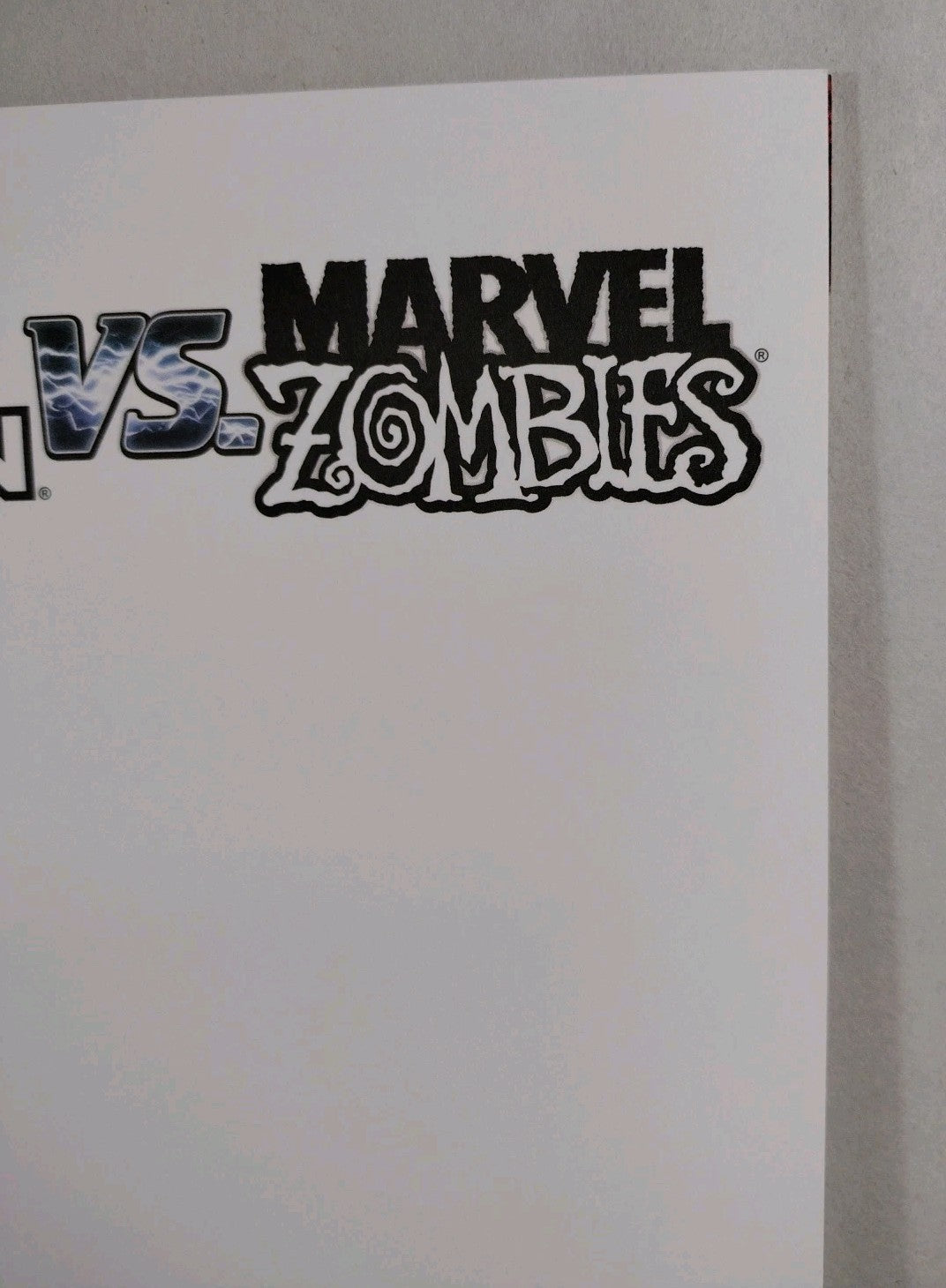 Age Of Ultron Vs Marvel Zombies #1 (2015) Marvel Comic Blank Variant Cover NM