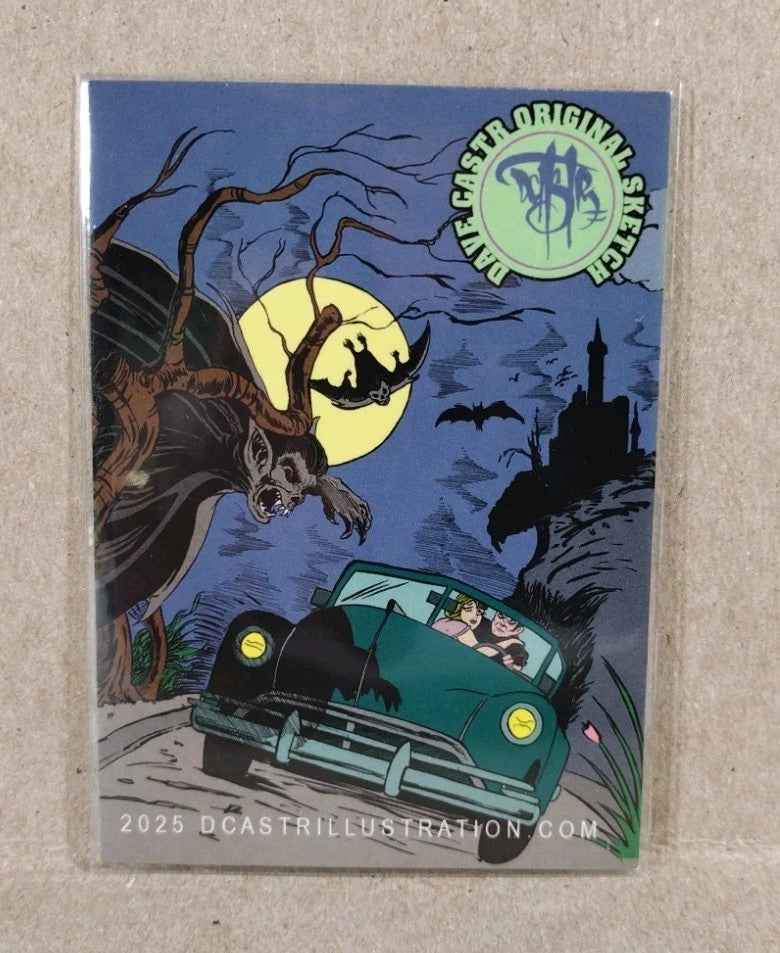 Dave Castr Crusin (2025) OAC Sketch Card W Original Marvel Doctor Doom Art 