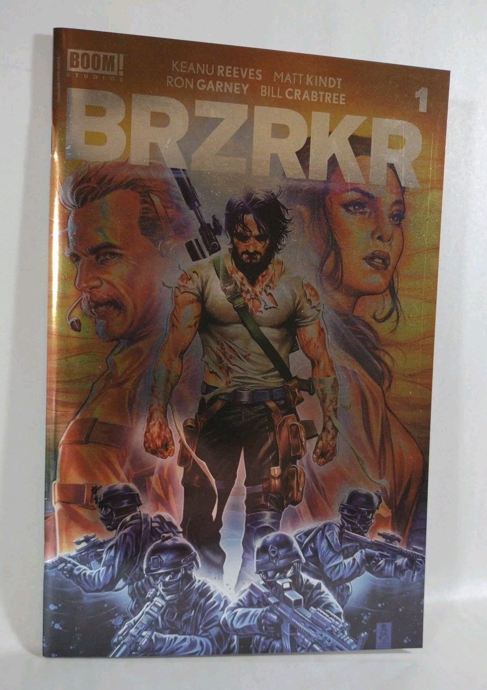 BRZRKR (2021) Boom Variant Cover Comic Set #1 3 4 Keanu Reeves Matt Kindt VF-NM
