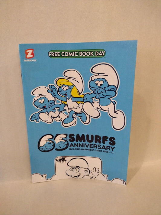 SMURFS 65th Anniversary FREE COMIC BOOK DAY FCBD 2023 w Original DCastr Drawing