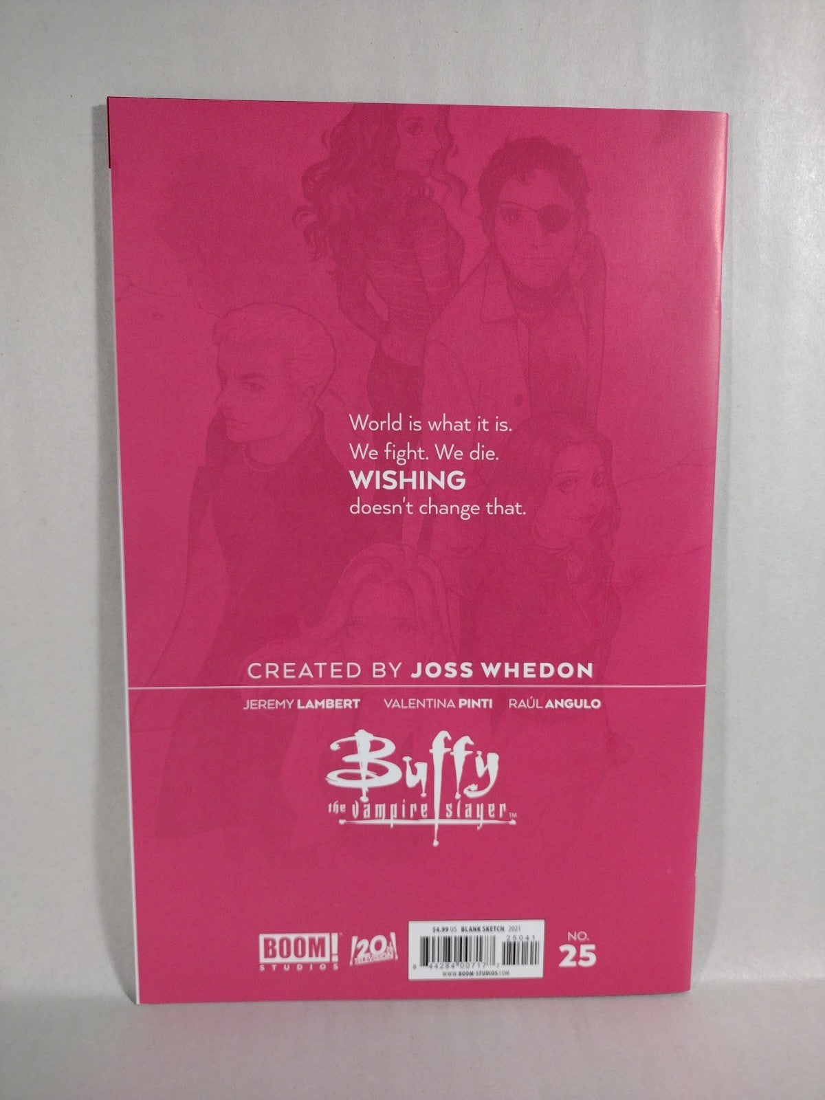 Buffy The Vampire Slayer 25 (2021) Boom Studios Blank Sketch Cover Variant Comic