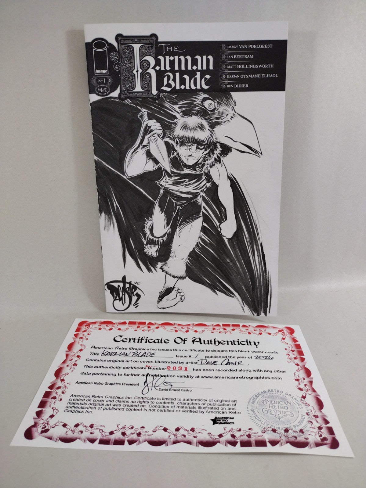 Karman Blade #1 (2026) Image Comic Sketch Cover W Original Dave Castr Anatta Art