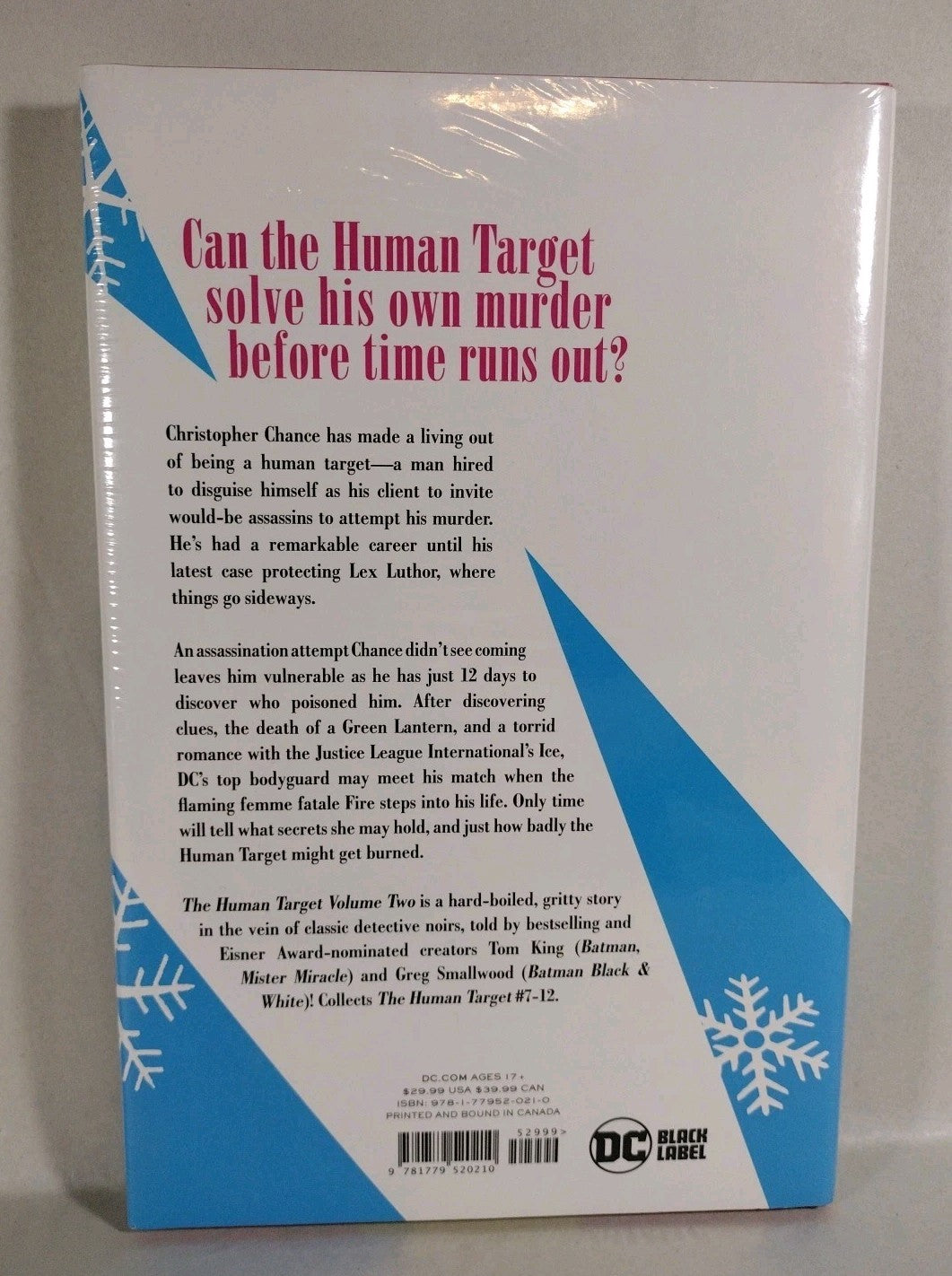 Human Target Vol 2 DC Comics Black Label Tom King Greg Smallwood New Sealed HC 