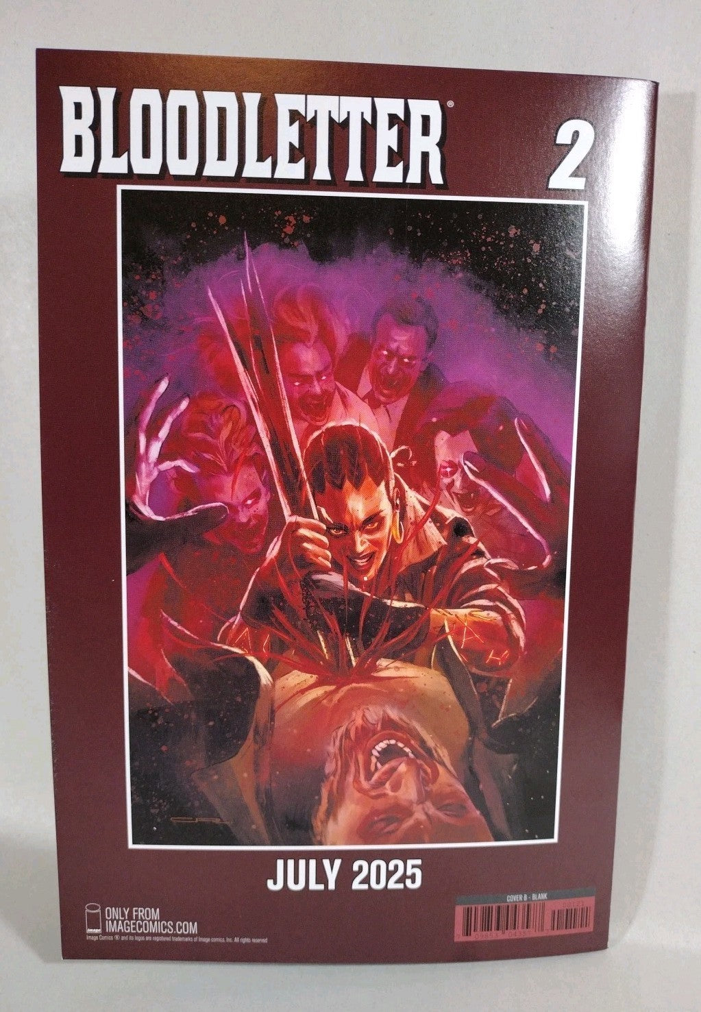 Bloodletter #1 (2025) Image Comic Sketch Cover Variant W Original Dave Castr Art