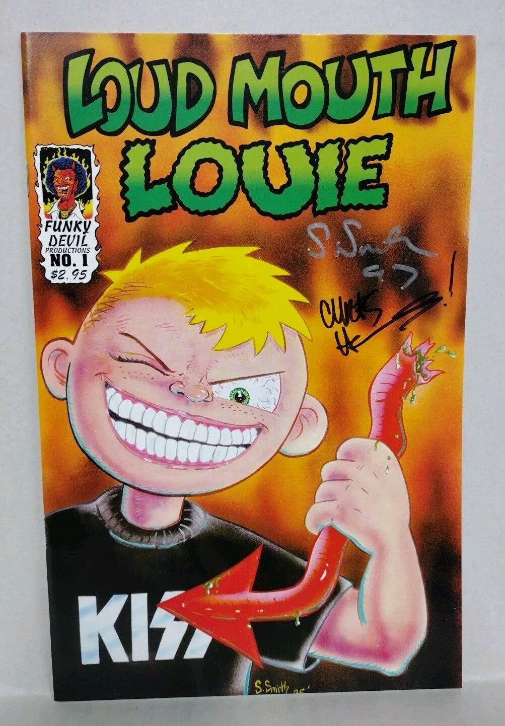Loud Mouth Louie 1 (1997) Funky Devil Signed Underground Comic Hammonds Smith NM