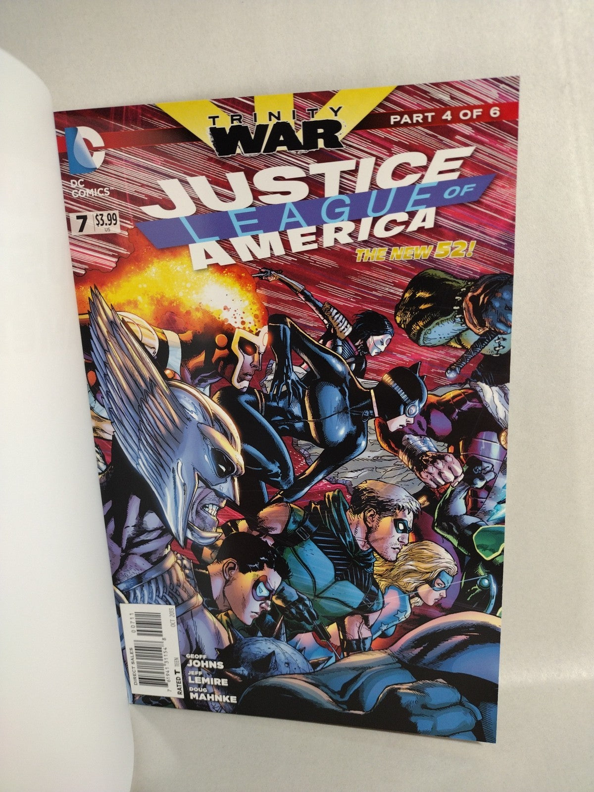 Justice League Of America #7 (2013) DC Blank Sketch Variant Cover Comic New NM