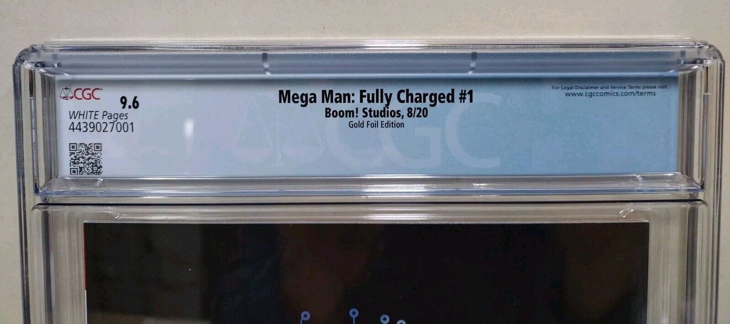 Mega Man Fully Charged 1 (2020) Boom Comic 1:100 Gold Foil Variant Cover CGC 9.6