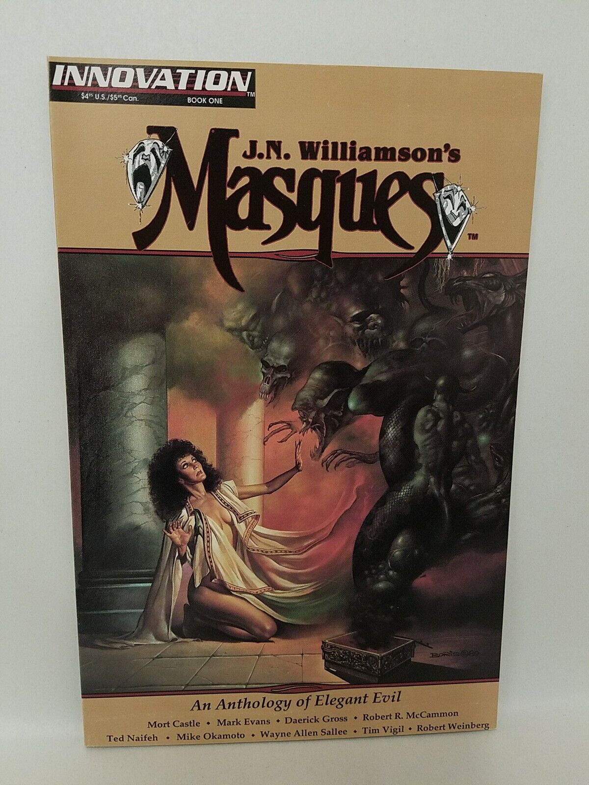 JN Williamson's Masques (1992) Elegant Evil Anthology 1 Innovation Tim Vigil