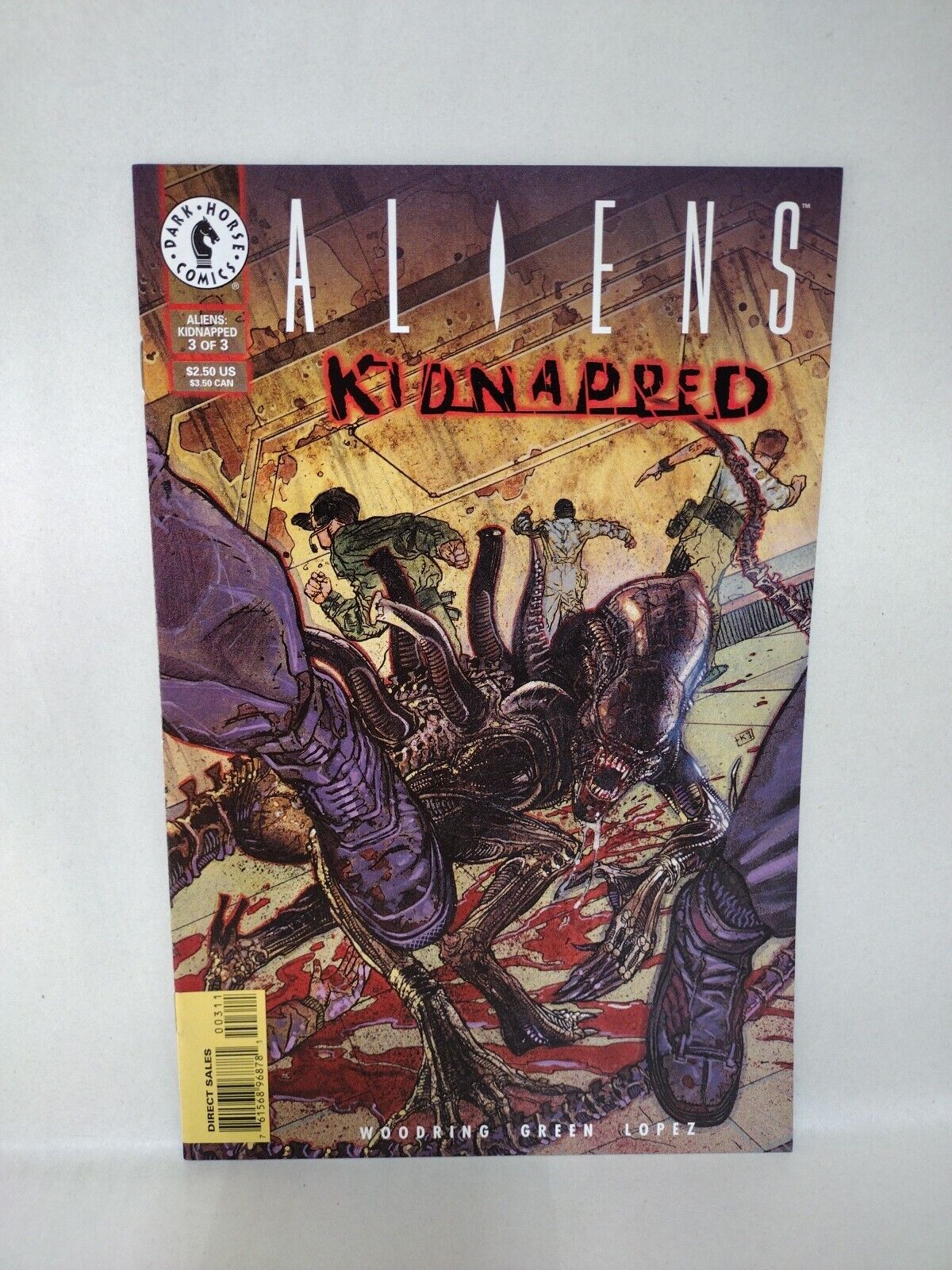 Aliens Kidnapped (1997) Complete Dark Horse Comic Set #1 2 3 Jim Woodring NM