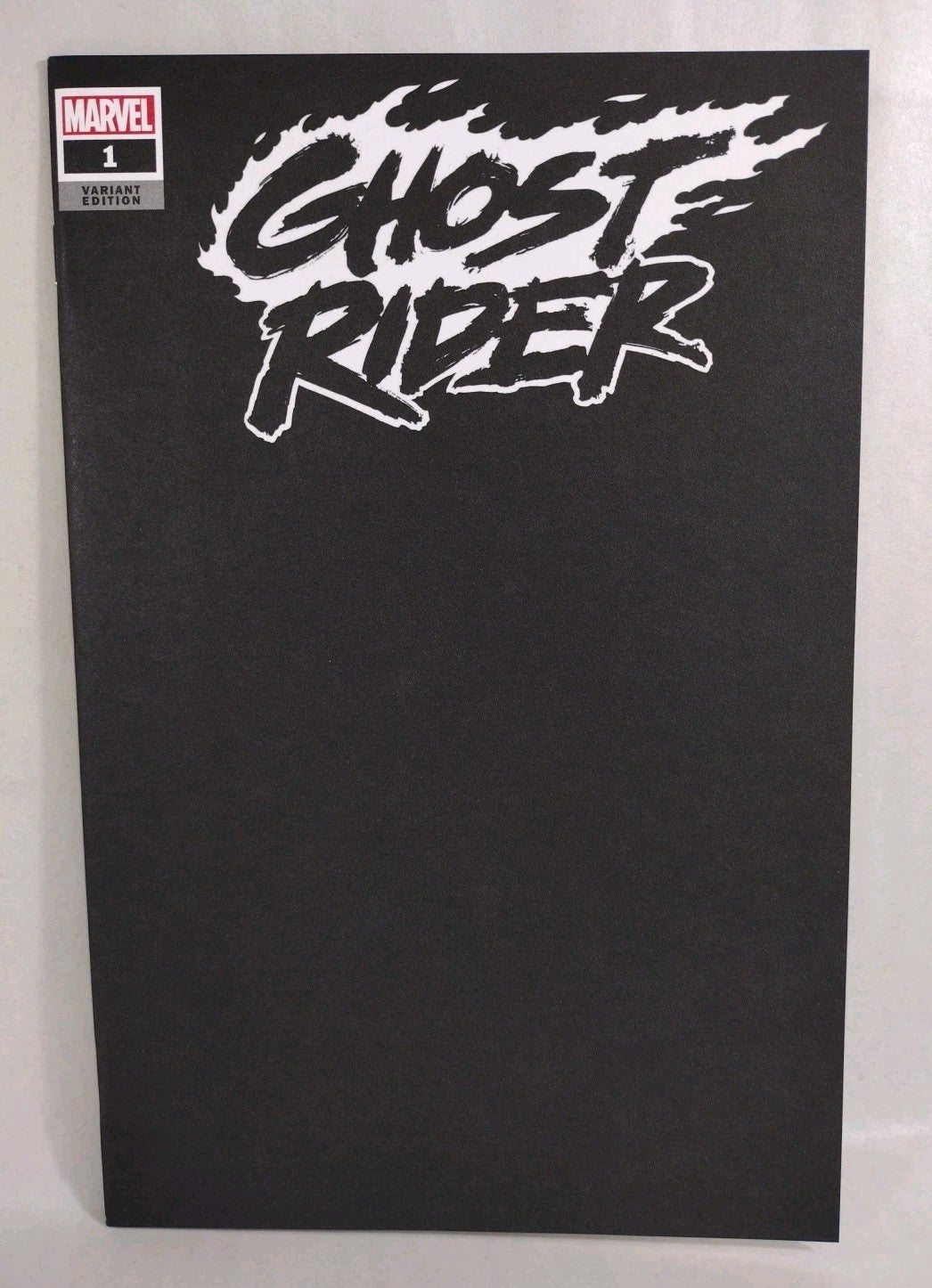 Ghost Rider #1 (2019) Marvel Black Blank Sketch Cover Variant Comic NM