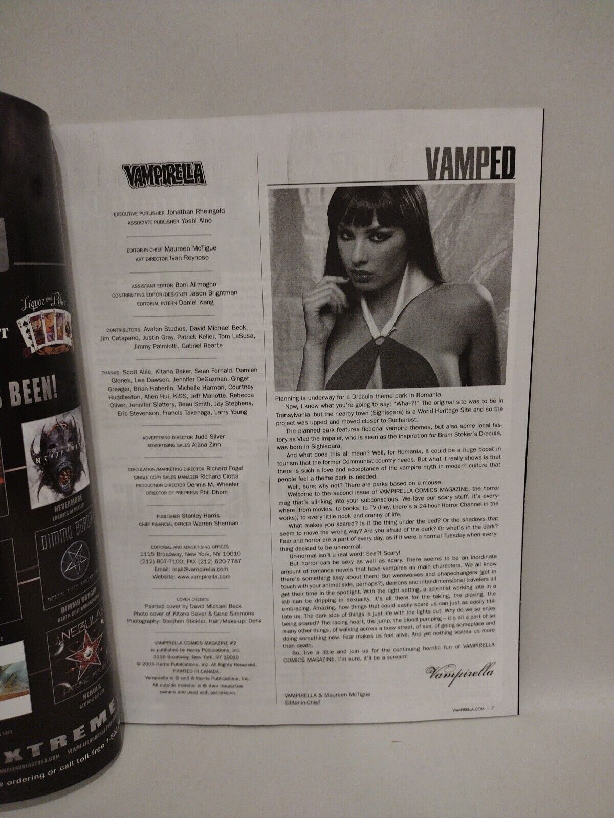 Vampirella (2003) Harris Comic Magazine Lot Set #1 2 3 4 + Flyer Promo Sheet 