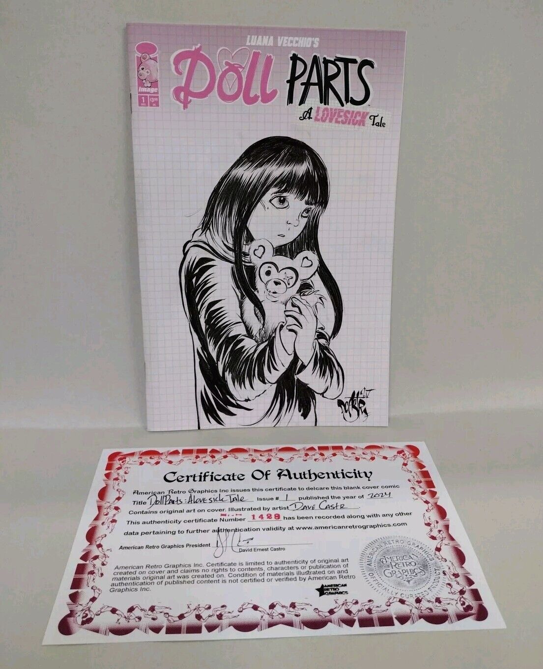 Doll Parts A Lovesick Tale 1 (2024) Cover G Sketch Variant W Original DCastr Art