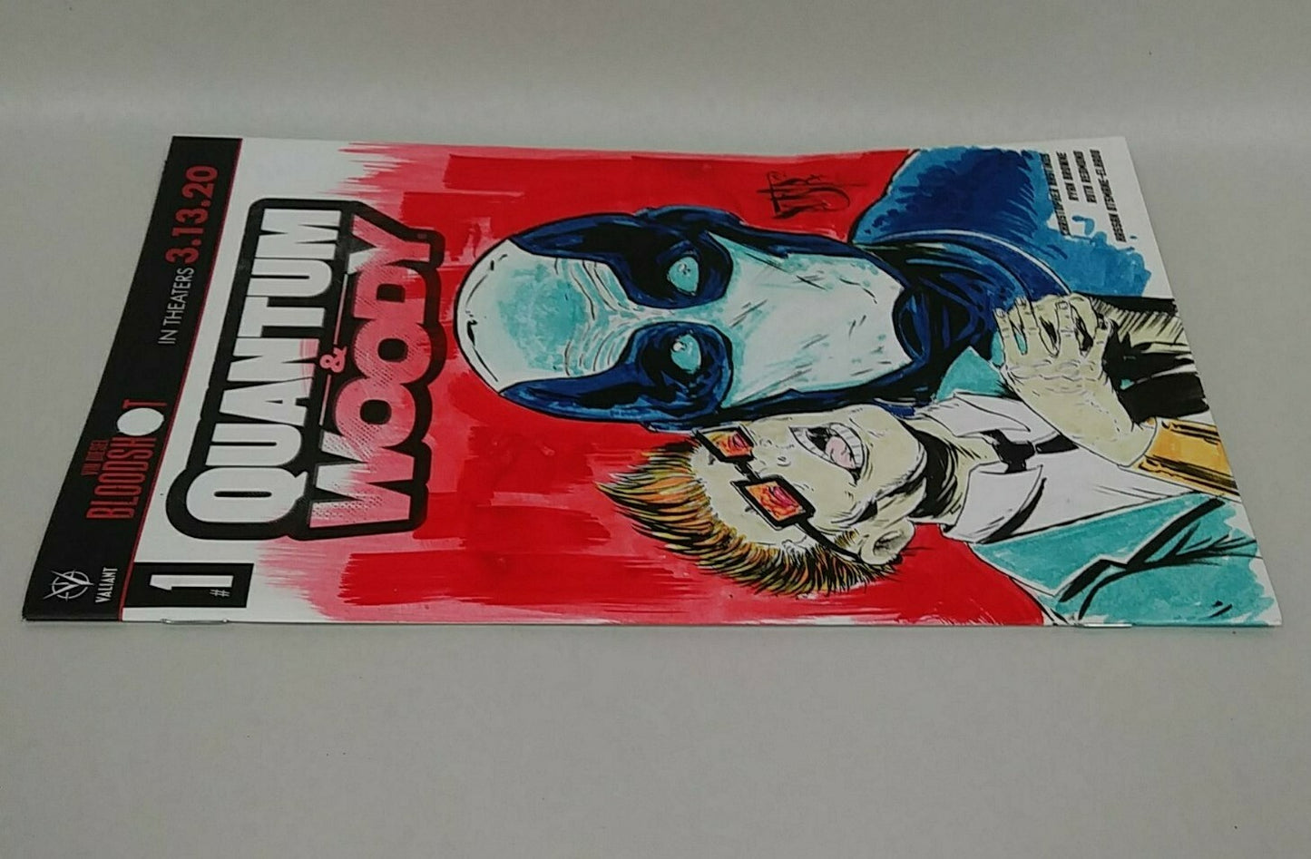 Quantum & Woody 1 Valiant 2020 Sketch Cover Variant Comic W Original DCastr Art