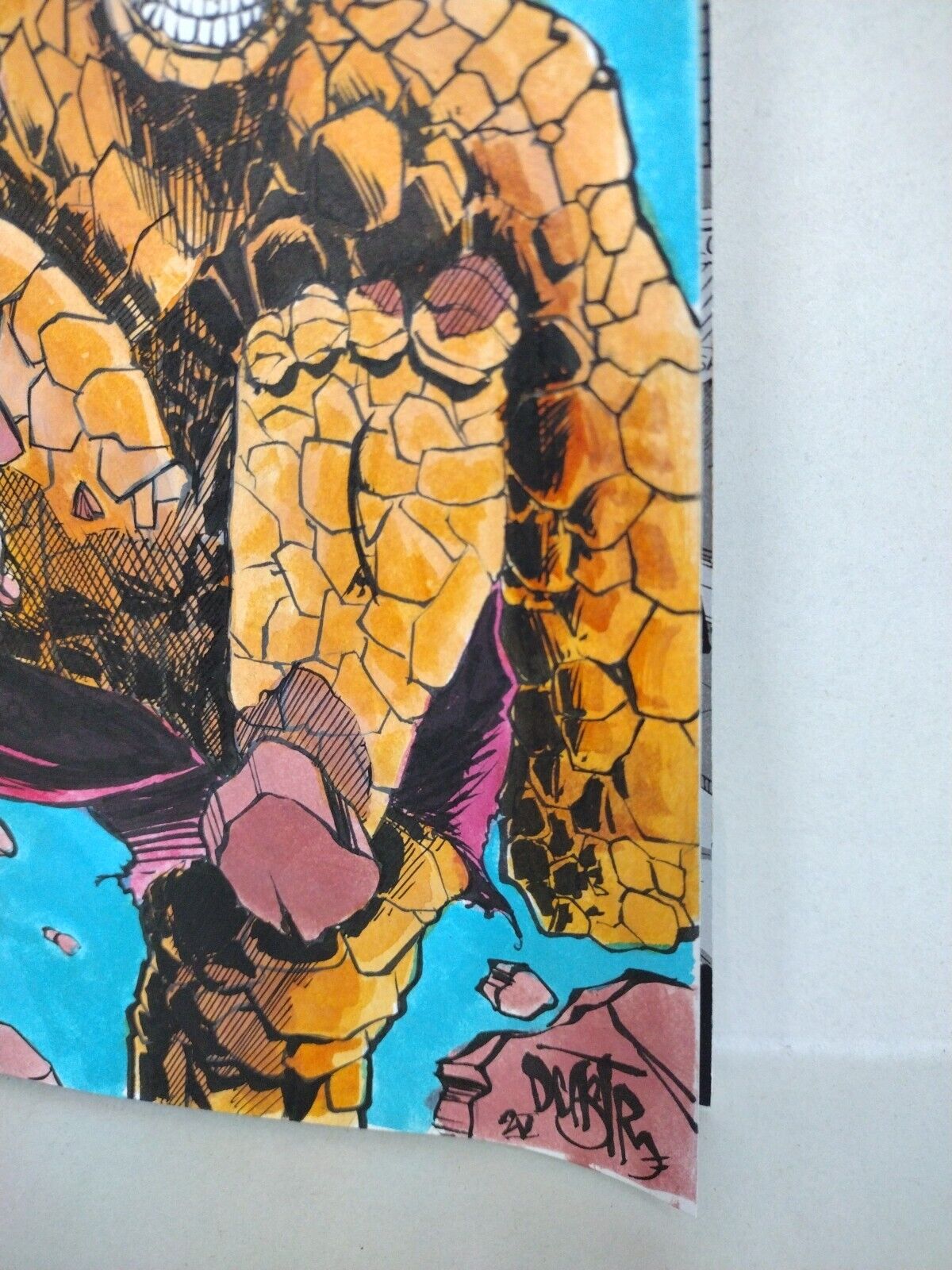 Fantastic Four 1 Marvel Comic 2025 Facsimile Sketch Cover W Original DCastr Art