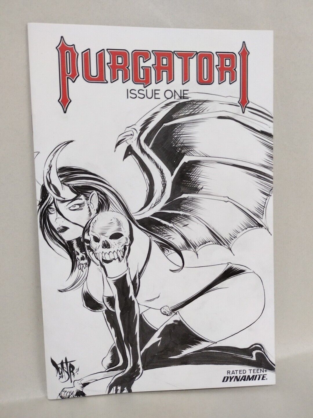 Purgatori 1 (2021) Dynamite Sketch Cover Variant Comic W Original Dave Castr Art