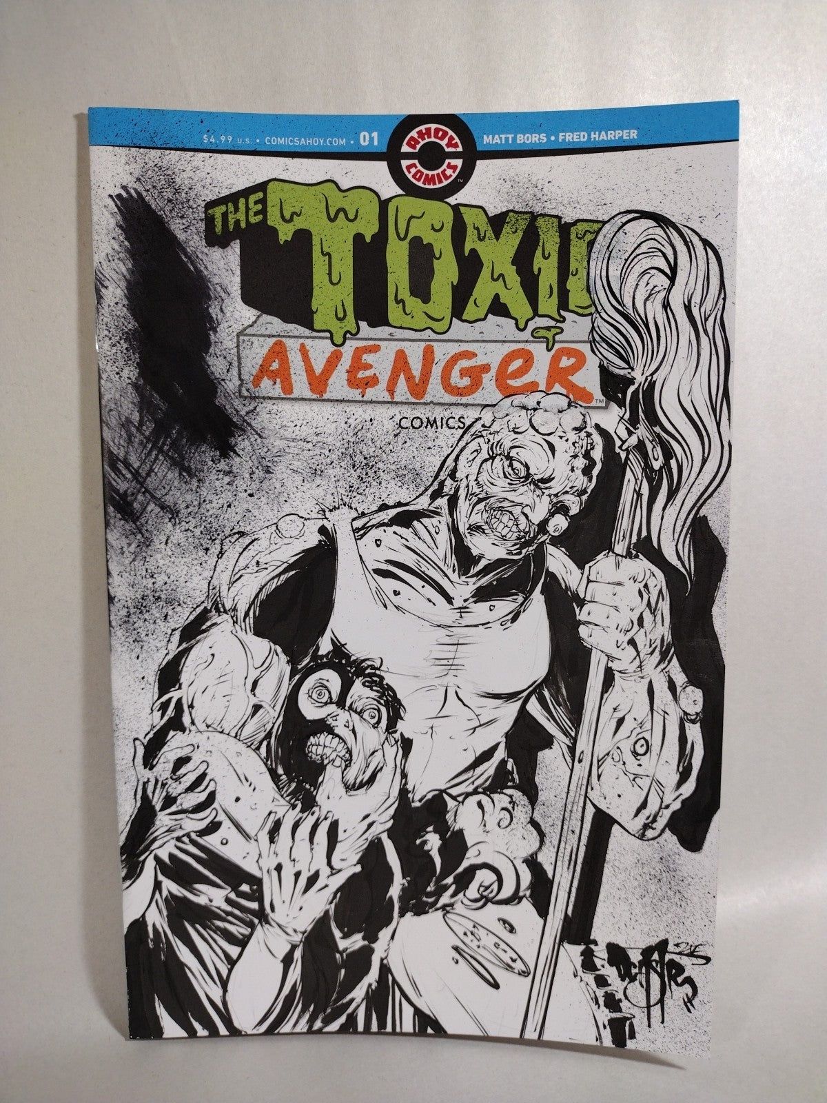 Toxic Avenger #1 (2025) Ahoy Sketch Cover W Original Dave Castr Art