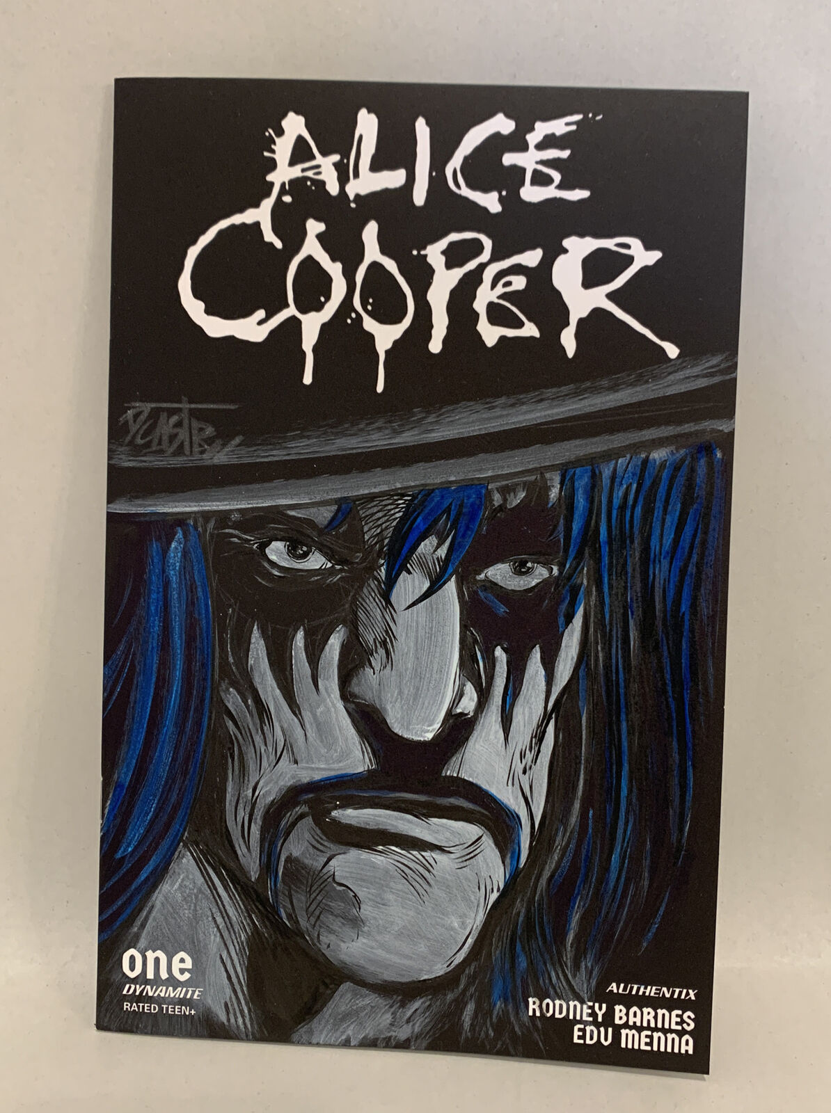 Alice Cooper #1 Blank Black Sketch Variant Cover W Original Dave Castr Art