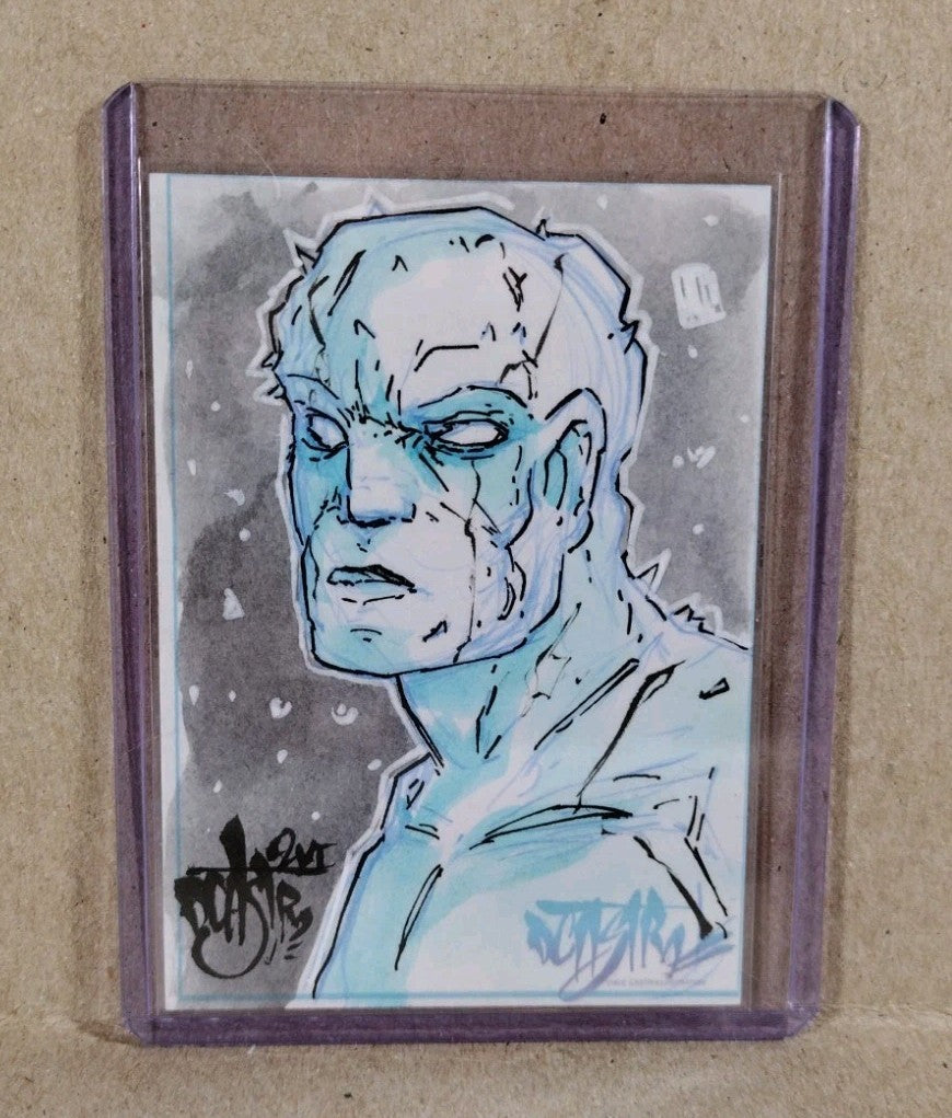 Dave Castr Crusin (2025) OAC Sketch Card W Original Marvel Iceman Art 