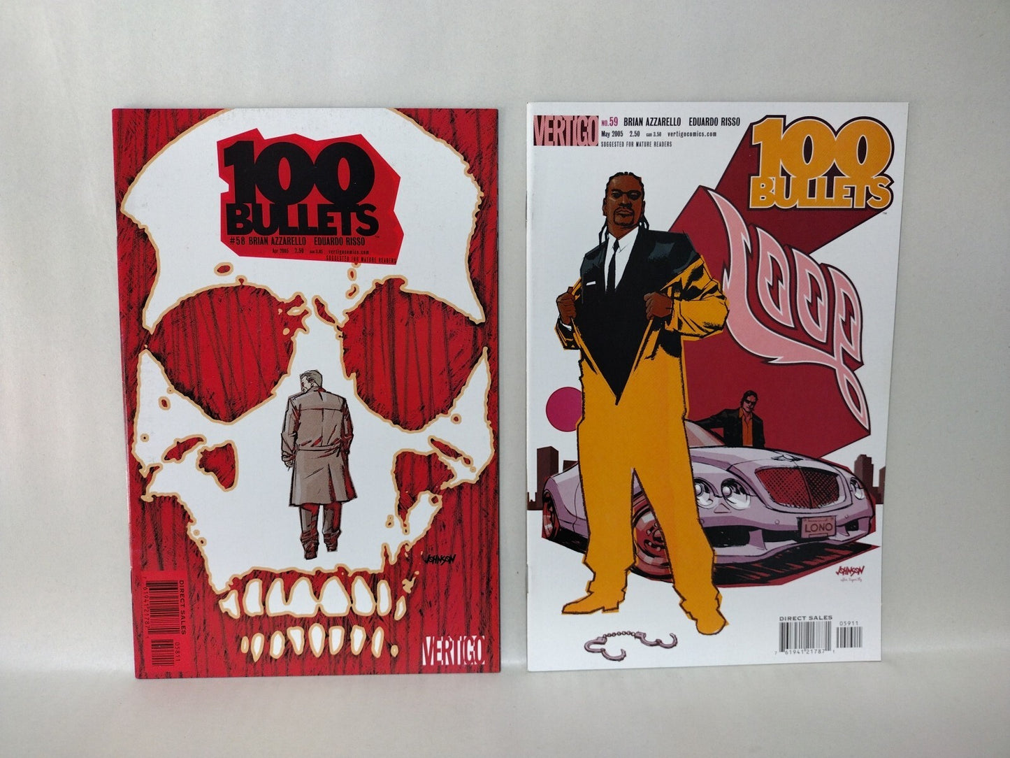 100 Bullets (2003) Vertigo Comic 17 Lot Set #43-59 Brian Azzarello Risso NM