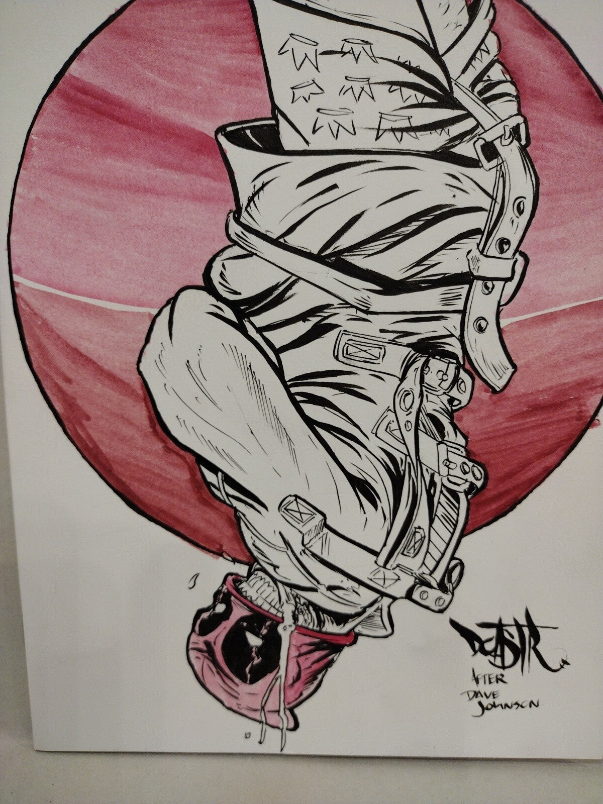 Deadpool #1 (2020) Marvel Sketch Cover Variant Comic W Original Dave Castr Art