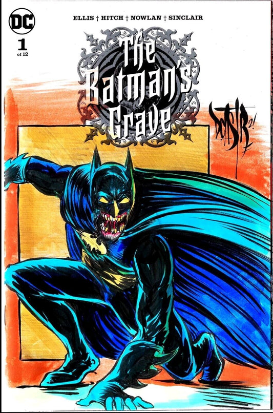 Batman's Grave #1 (2019) Blank Cover DC Comic W Original Dave Castr Zombie Art