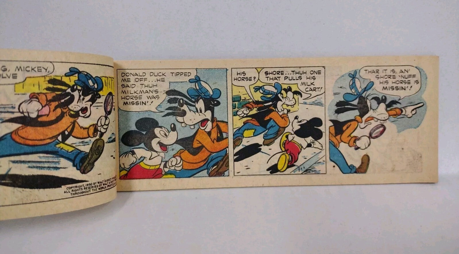 Goofy And The Gangsters #B-7 (1950) Disney General Mills Mini Comic