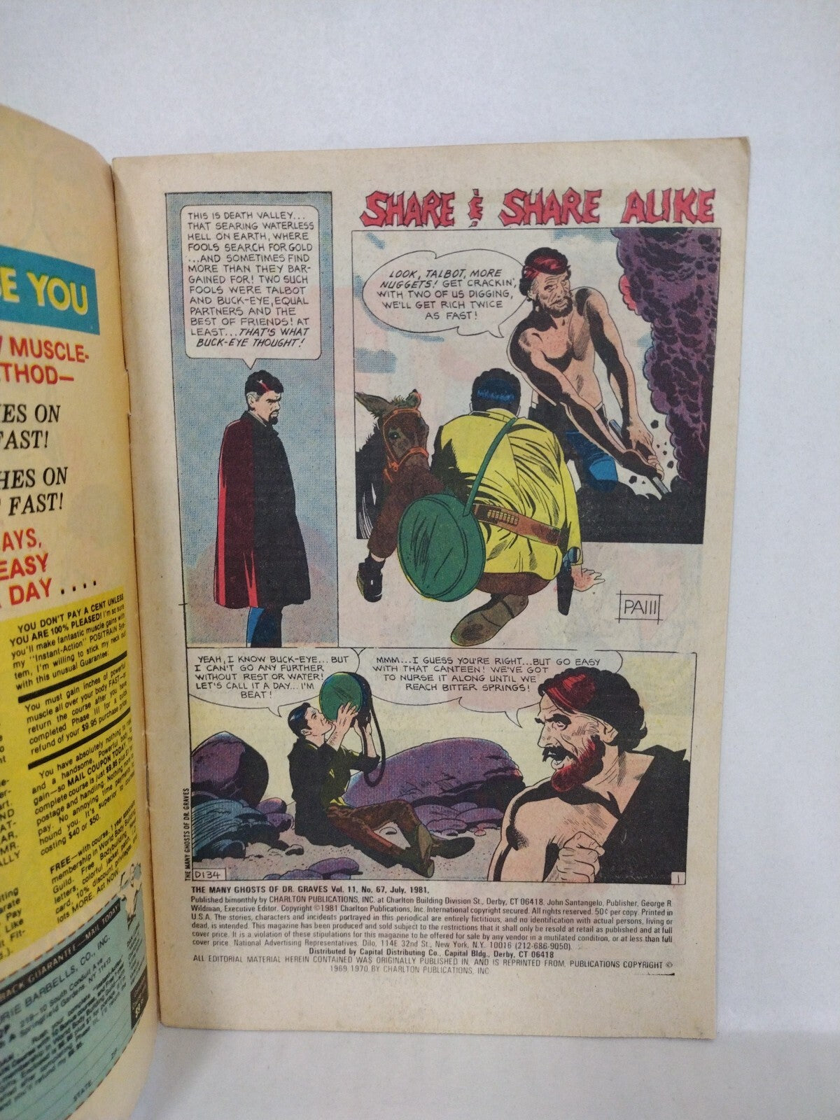 Many Ghost Of Doctor Graves (1981) Carlton Comic Lot #66 67 68 69 70 GD-VG 