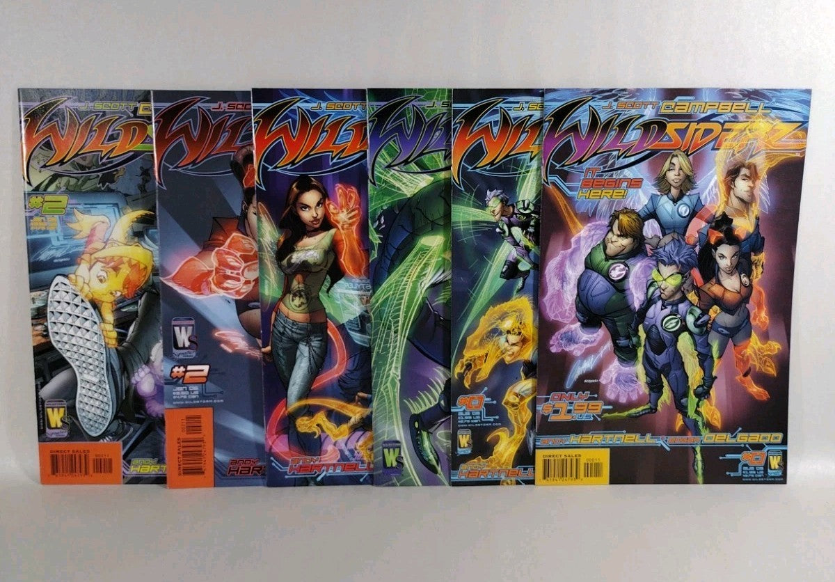 Wildsiderz (2005) Complete Wildstorm J Scott Campbell Comic Set 0 1 2 + Variants