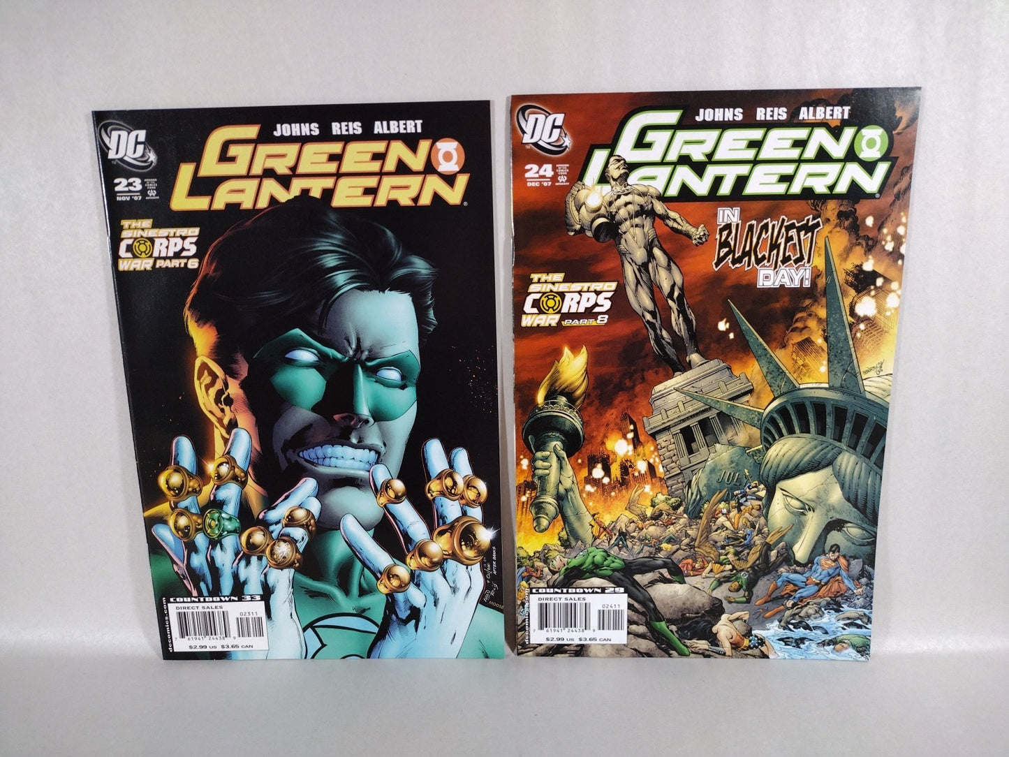 Green Lantern Sinestro Corps War (2007) Complete DC Comic Pt 1-11 + Epilogue 