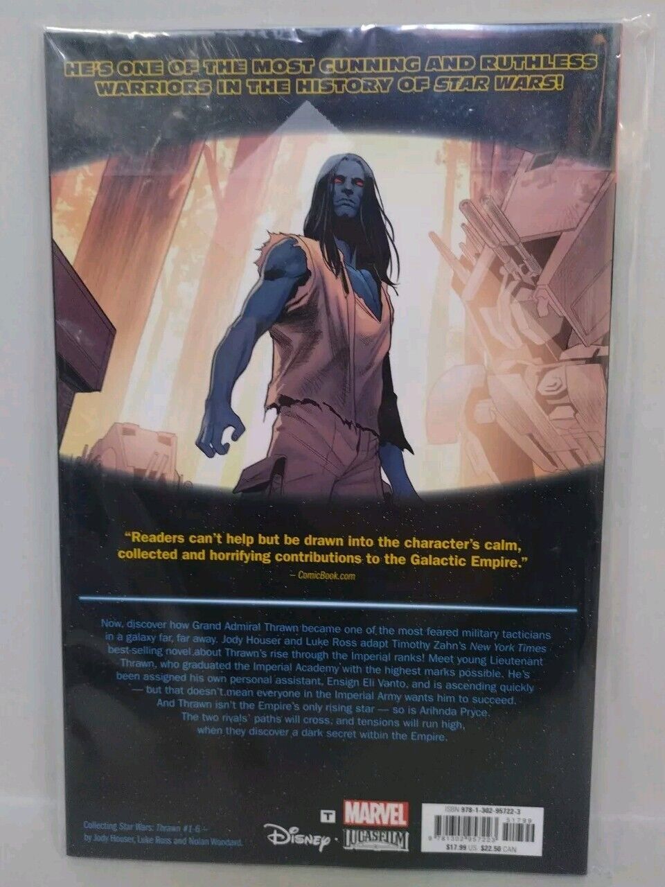 Star Wars: Thrawn New Papercover Marvel Comics Houser Ross Woodard