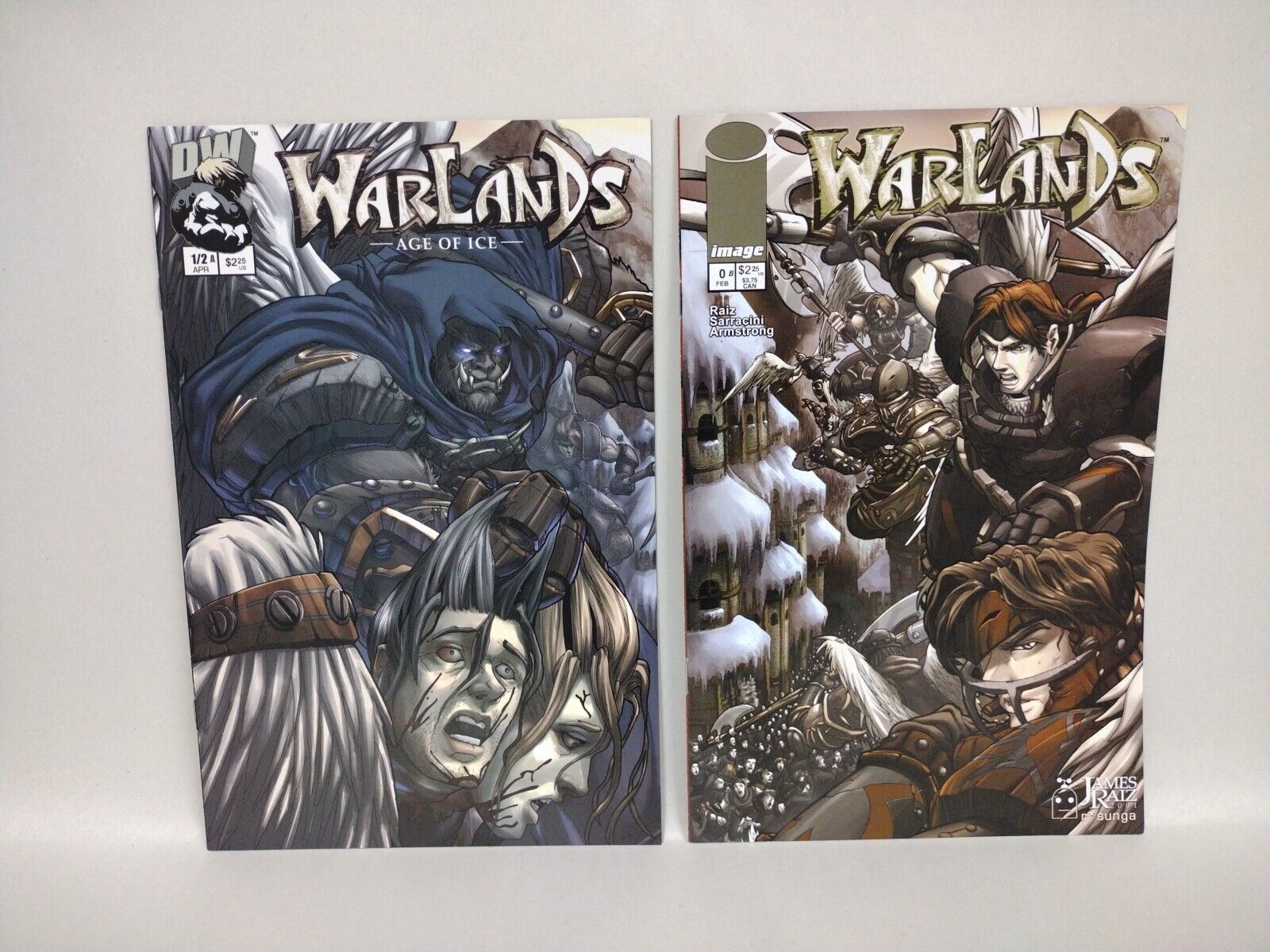 Warlands: Age of Ice (2001) Complete Image DW Comic Lot Set Pat Lee #1-9 1/2 0