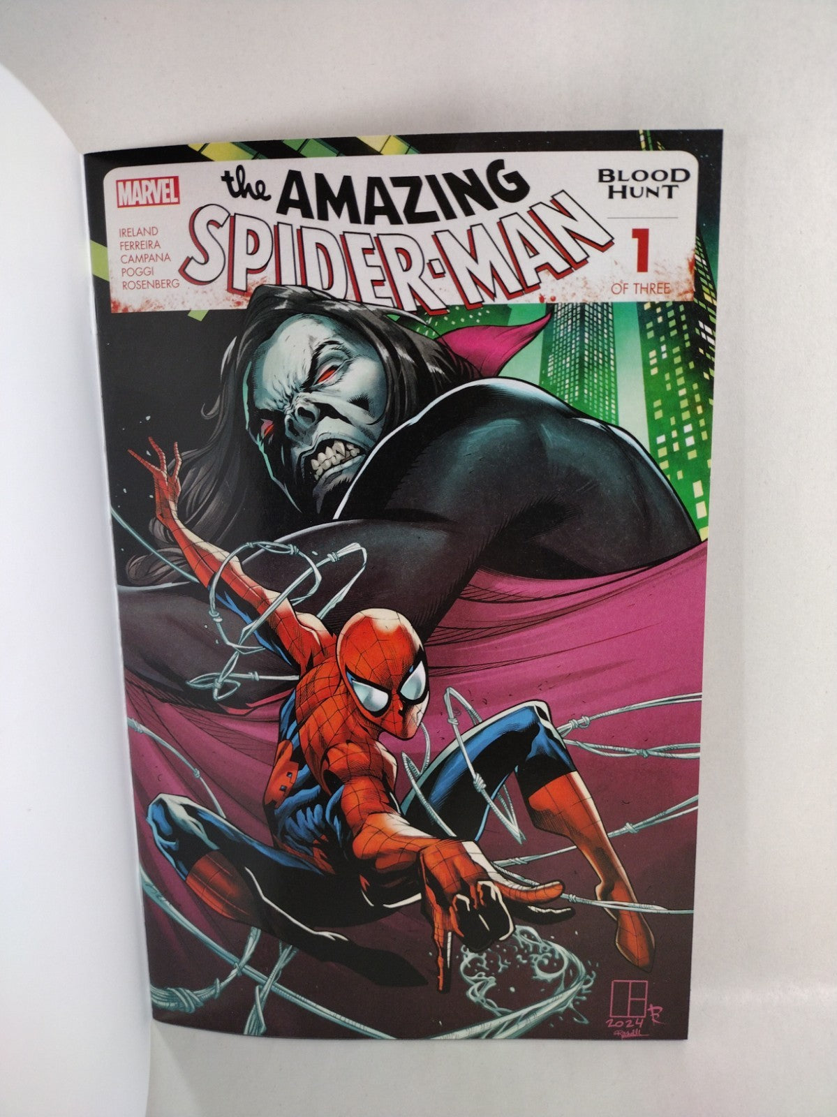 Amazing Spider-Man Blood Hunt #1 (2024) Marvel Red Sketch Variant Cover NM