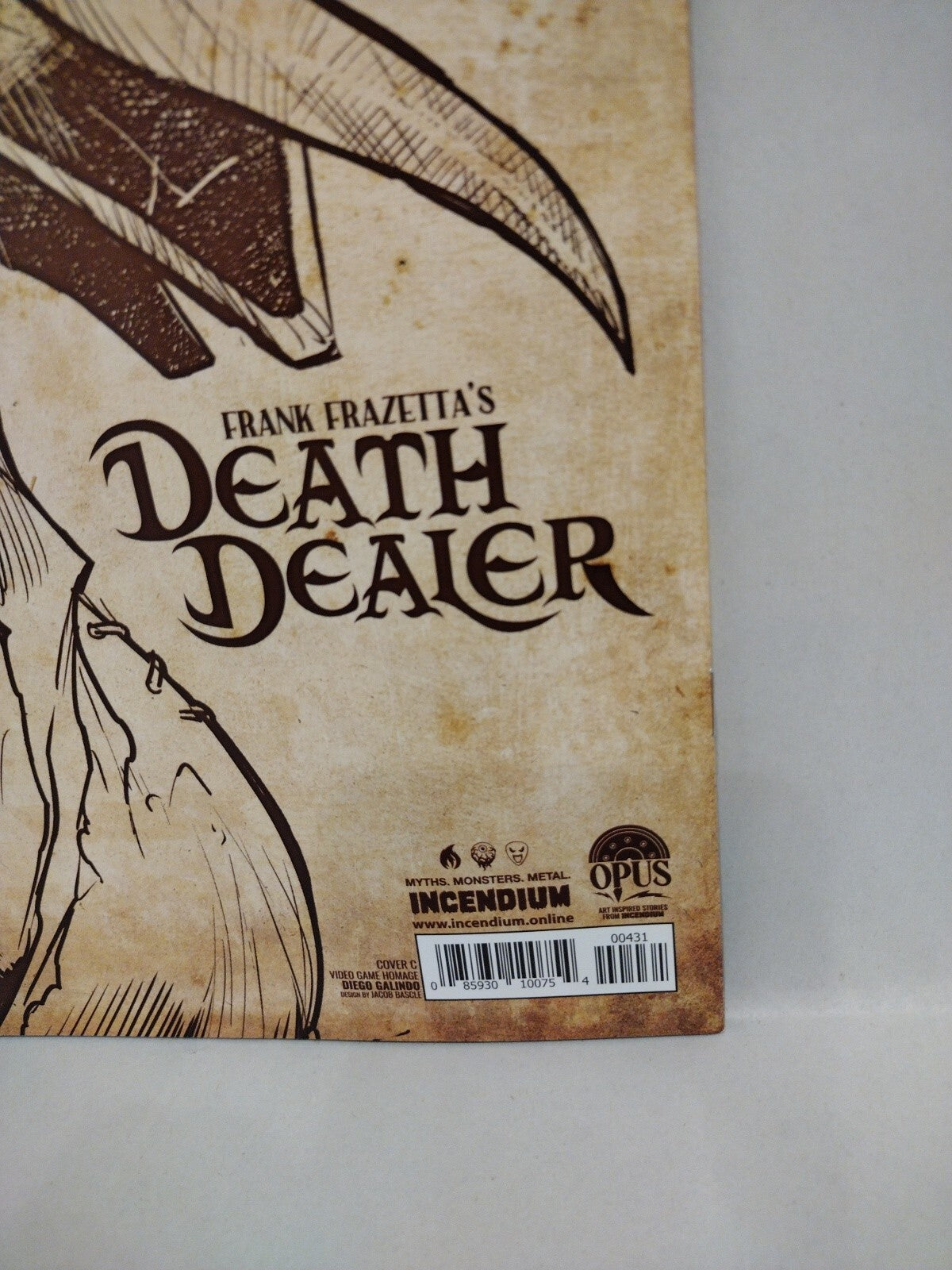 Frank Frazetta Death Dealer 1 (2022) Incendium Opus Comic Sega Variant Cover NM