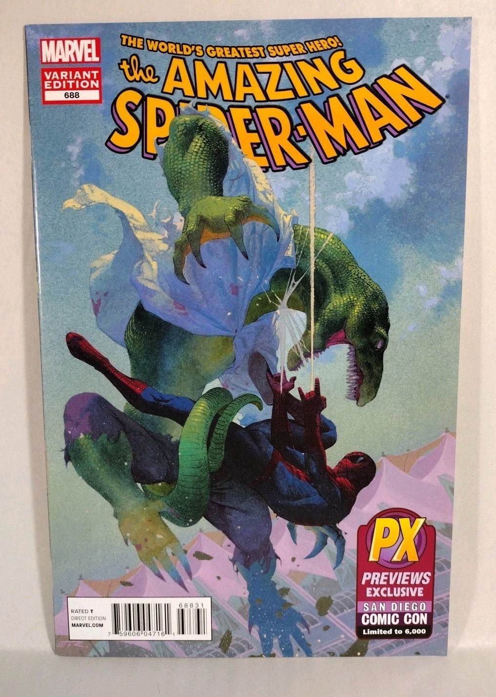 Amazing Spider-Man #688 (2012) Marvel Comic PX SDCC Ribic Variant Cover VF-NM